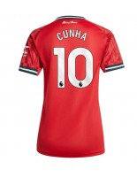 Manchester United Matheus Cunha #10 Hjemmedrakt Dame 2025-26 Korte ermer